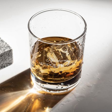 Szklanka do whiskey z grawerem PREZENT DLA KOLEGI NA ODEJŚCIE Z PRACY