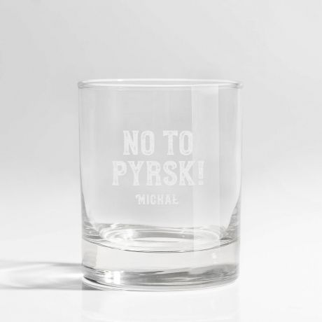 Szklanka do whiskey z grawerem PREZENT NA DZIE� G�RNIKA prezent dla g�rnika prezent na barb�rk�