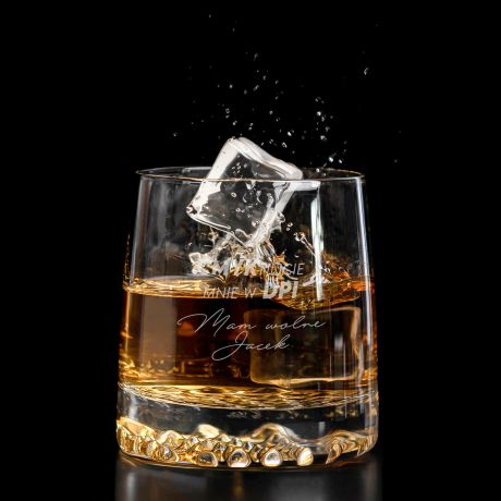 Grawerowana szklanka do whisky DLA GRAFIKA