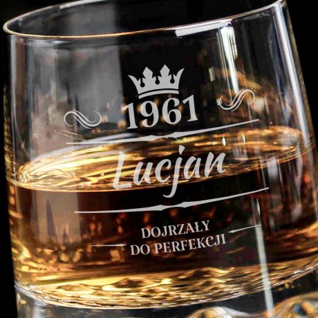 Personalizowana szklanka do whisky DOJRZA�Y DO PERFEKCJI