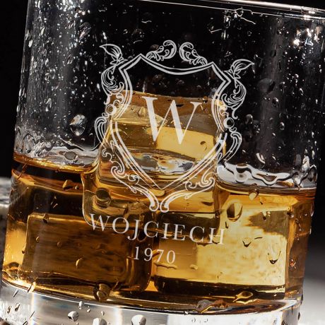 Szklanka do whisky KR�LEWSKI ROCZNIK prezent dla m�a prezent na Dzie� M�czyzny