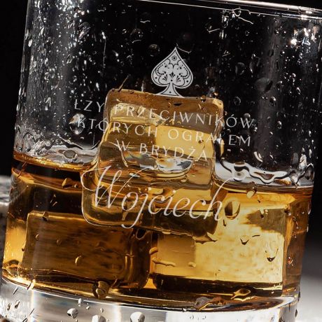 Szklanka do whisky �ZY PRZECIWNIK�W prezent dla gracza w bryd�a