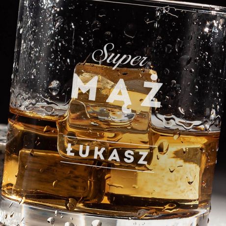 Szklanka do whisky NA ROCZNIC� �LUBU dla m�a