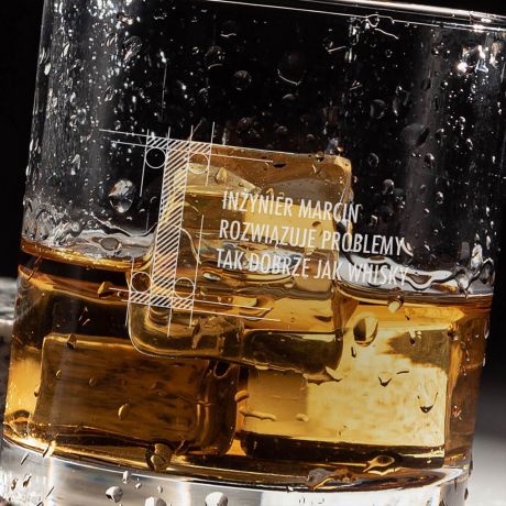 Szklanka do whisky PREZENT DLA INŻYNIERA