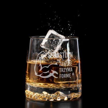 Personalizowana szklanka do whisky PREZENT DLA MECZYZNY Z FORM