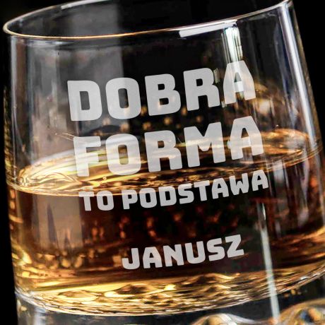 Szklanka grawerowana do whisky PREZENT DLA ODLEWNIKA