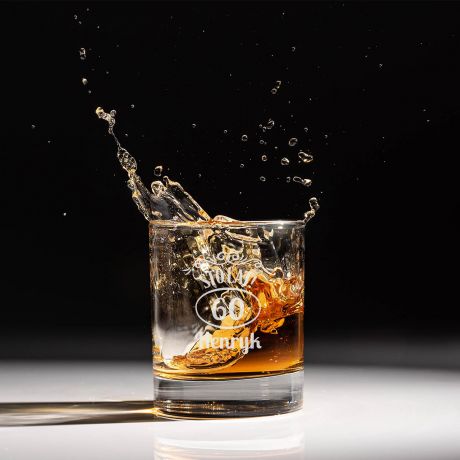 Grawerowana szklanka do whisky PREZENT NA 60 URODZINY DLA FACETA