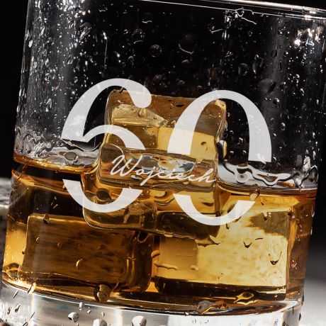 Szklanka do whisky PREZENT NA 60 URODZINY DLA MʯCZYZNY prezent dla ma na 60 urodziny