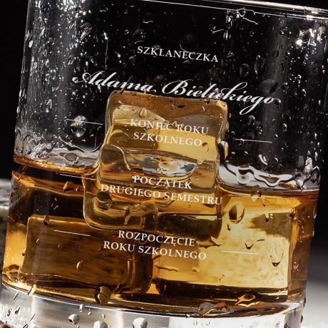 Szklanka do whisky SKALA pomys na prezent dla nauczyciela