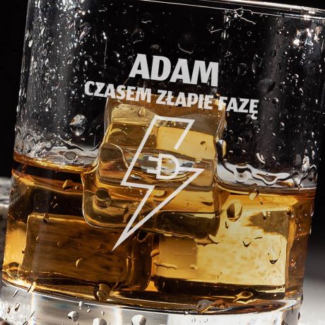 Szklanka do whisky �MIESZNY PREZENT DLA ELEKTRYKA
