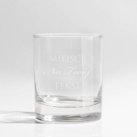 Szklanka do whisky z wasnym grawerem TWJ TEKST
