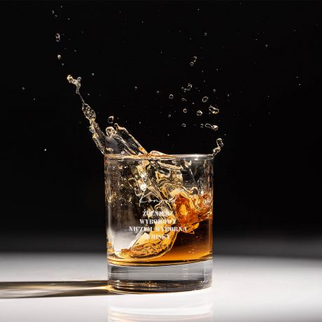 Szklanka do whisky z grawerem PREZENT DLA ŻOŁNIERZA