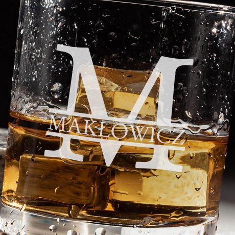 Szklanka do whisky z grawerem PREZENT URODZINOWY
