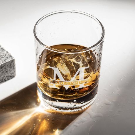 Szklanka do whisky z grawerem PREZENT URODZINOWY