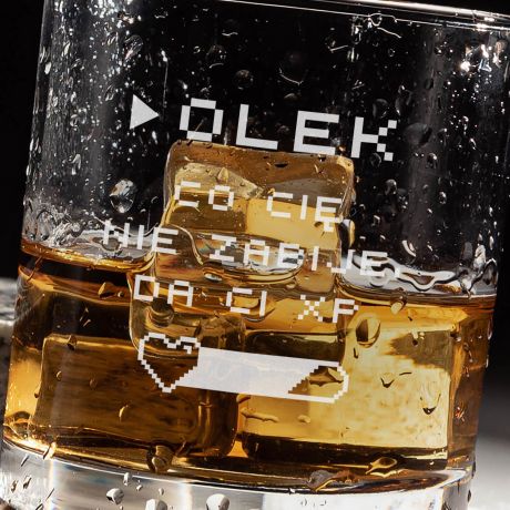 Szklanka do whisky z grawerem PREZENT DLA GAMERA