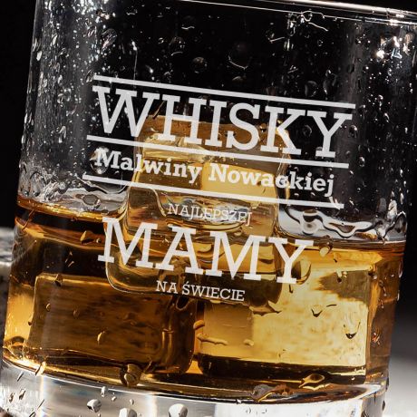 Szklanka do whisky PREZENT Z GRAWEREM DLA MAMY