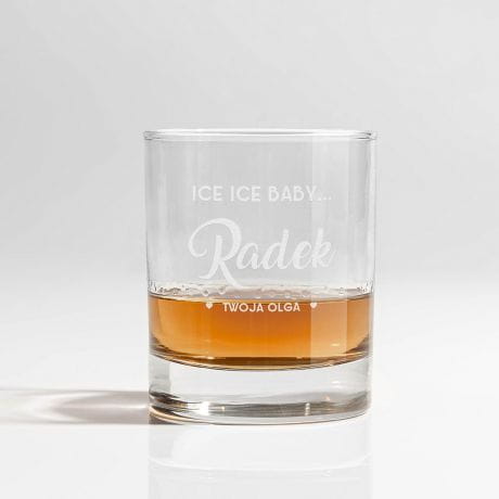 Szklanka do whisky z grawerem PREZENT DLA MʯA