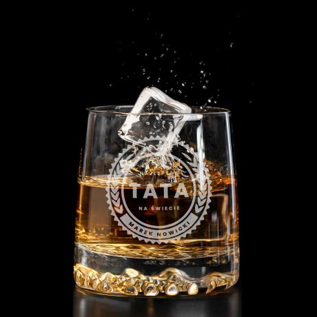 Szklanka do whisky z grawerem PREZENT DLA TATY upominek dla taty na dzie� ojca na dzie� taty