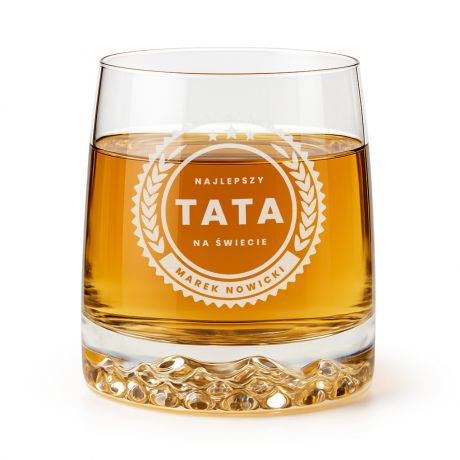 Szklanka do whisky z grawerem PREZENT DLA TATY upominek dla taty na dzie� ojca na dzie� taty