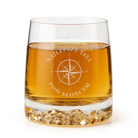 Szklanka do whiskey KOMPAS prezent na Dzie Ojca