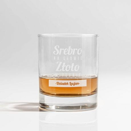 Szklanka do whisky ZOTO W PYNIE prezent dla dziadka
