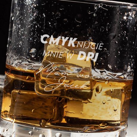 Szklanka z grawerem do whisky PREZENT DLA GRAFIKA KOMPUTEROWEGO