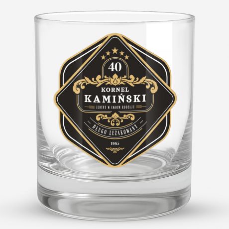 Szklanka do whisky na urodziny DLA MʯCZYZNY