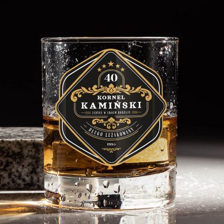 Szklanka do whisky na urodziny DLA MʯCZYZNY