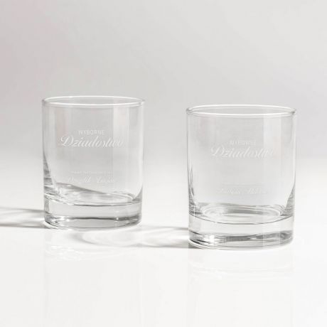 Szklanki do whisky �MIESZNY PREZENT NA DZIE� BABCI I DZIADKA