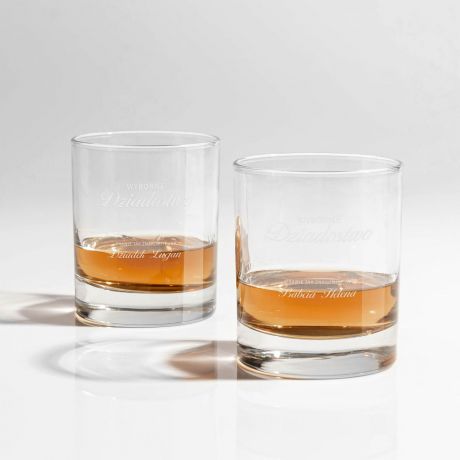 Szklanki do whisky �MIESZNY PREZENT NA DZIE� BABCI I DZIADKA