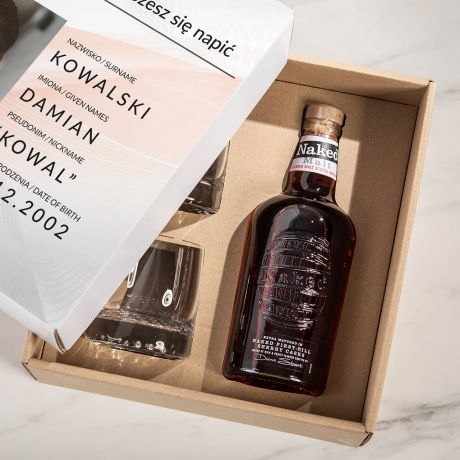 Szklanki i whisky na 18 urodziny ZESTAW WHISKY