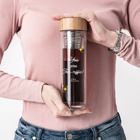 Szklany bidon dla nauczyciela Tea-riffic