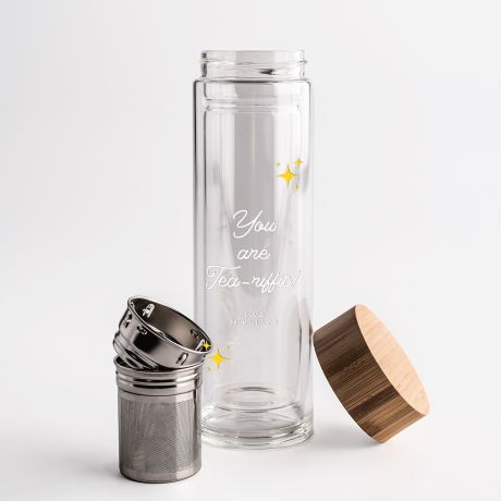 Szklany bidon dla nauczyciela Tea-riffic