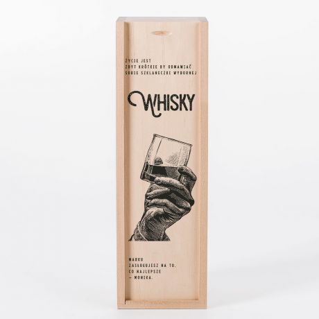 Szkocka whisky w skrzynce PREZENT DLA MʯCZYZNY