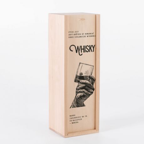 Szkocka whisky w skrzynce PREZENT DLA MʯCZYZNY