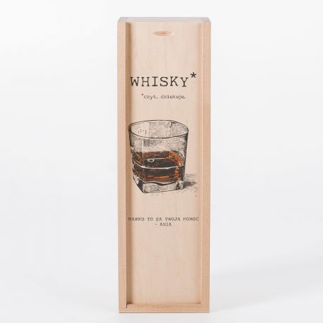 Szkocka whisky w skrzynce PREZENT W PODZIKOWANIU