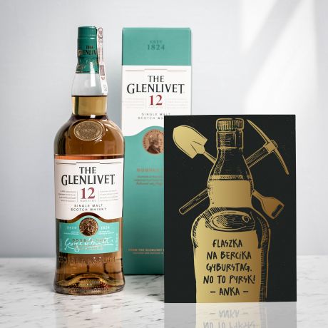 Alkohol dla grnika + personalizowana kartka GYBURSTAG