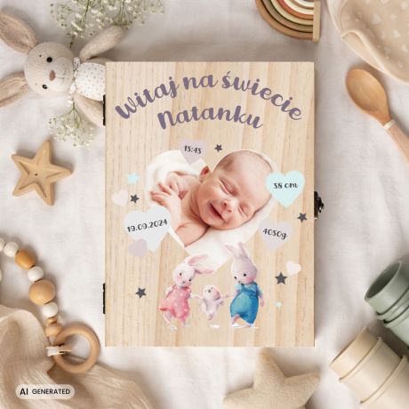 Sztu�ce dla dziecka WITAJ NA �WIECIE prezent na narodziny dziecka
