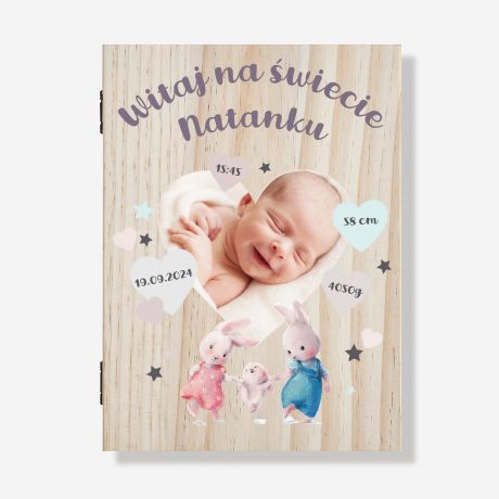 Sztuce dla dziecka WITAJ NA WIECIE prezent na narodziny dziecka