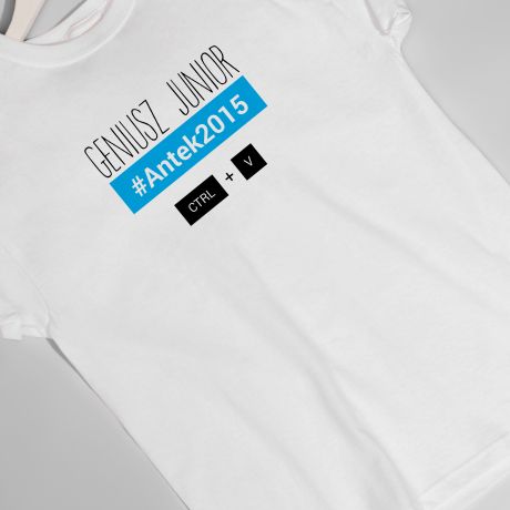T-shirt dla dzieci z nadrukiem GENIUSZ