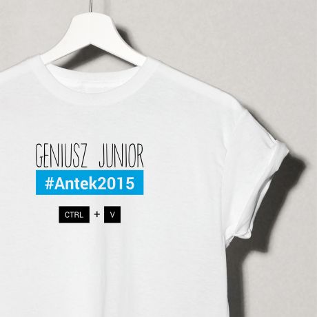 T-shirt dla dzieci z nadrukiem GENIUSZ
