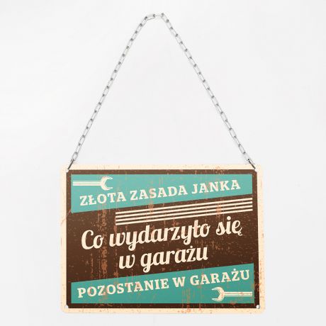 Tabliczka do garau CO WYDARZYO SI W GARAU...