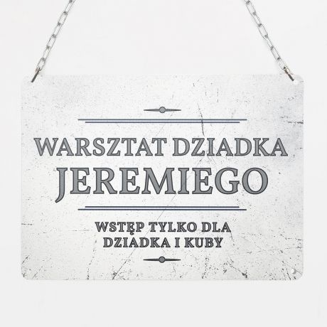 Personalizowana tabliczka WARSZTAT DZIADKA