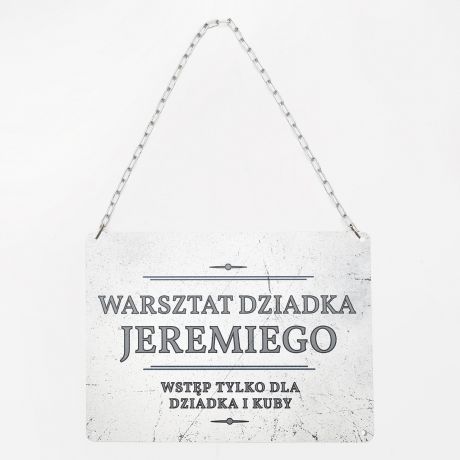 Personalizowana tabliczka WARSZTAT DZIADKA