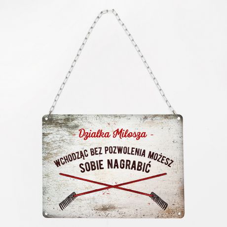 Tabliczka MOESZ SOBIE NAGRABI upominek dla dziakowca