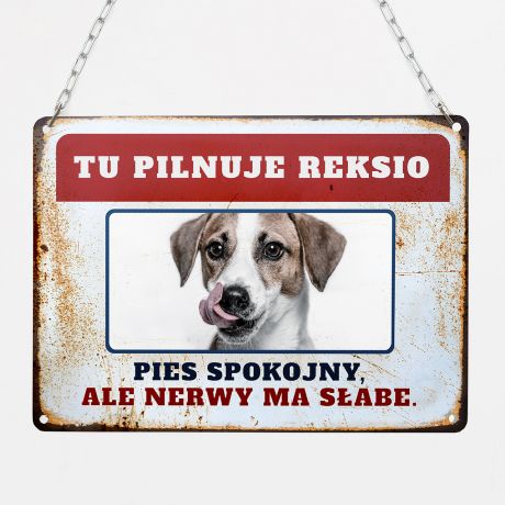 Personalizowana TABLICZKA ZE ZDJCIEM PSA