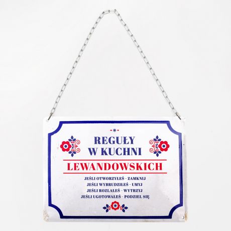 Personalizowana TABLICZKA DO KUCHNI