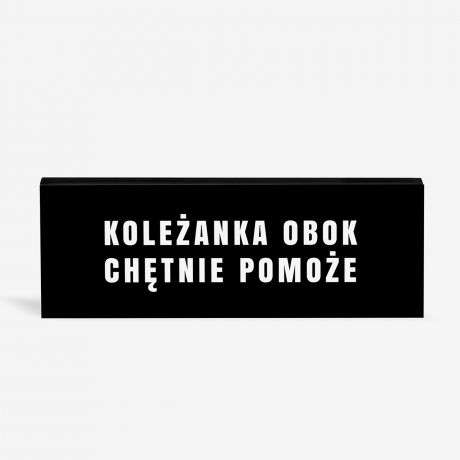 Tabliczka na biurko KOLEANKA POMOE