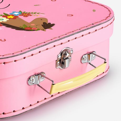 Tekturowa walizeczka KO� prezent dla koniary walizeczka dla dziewczynki kuferek r�owy prezent dla dziewczynki