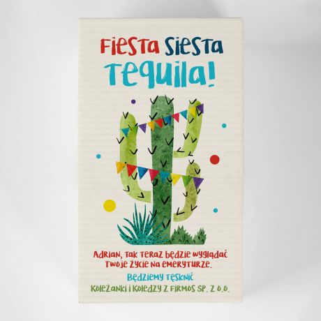 Tequila z kieliszkami PREZENT Z OKAZJI EMERYTURY